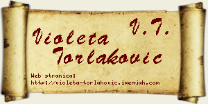 Violeta Torlaković vizit kartica
